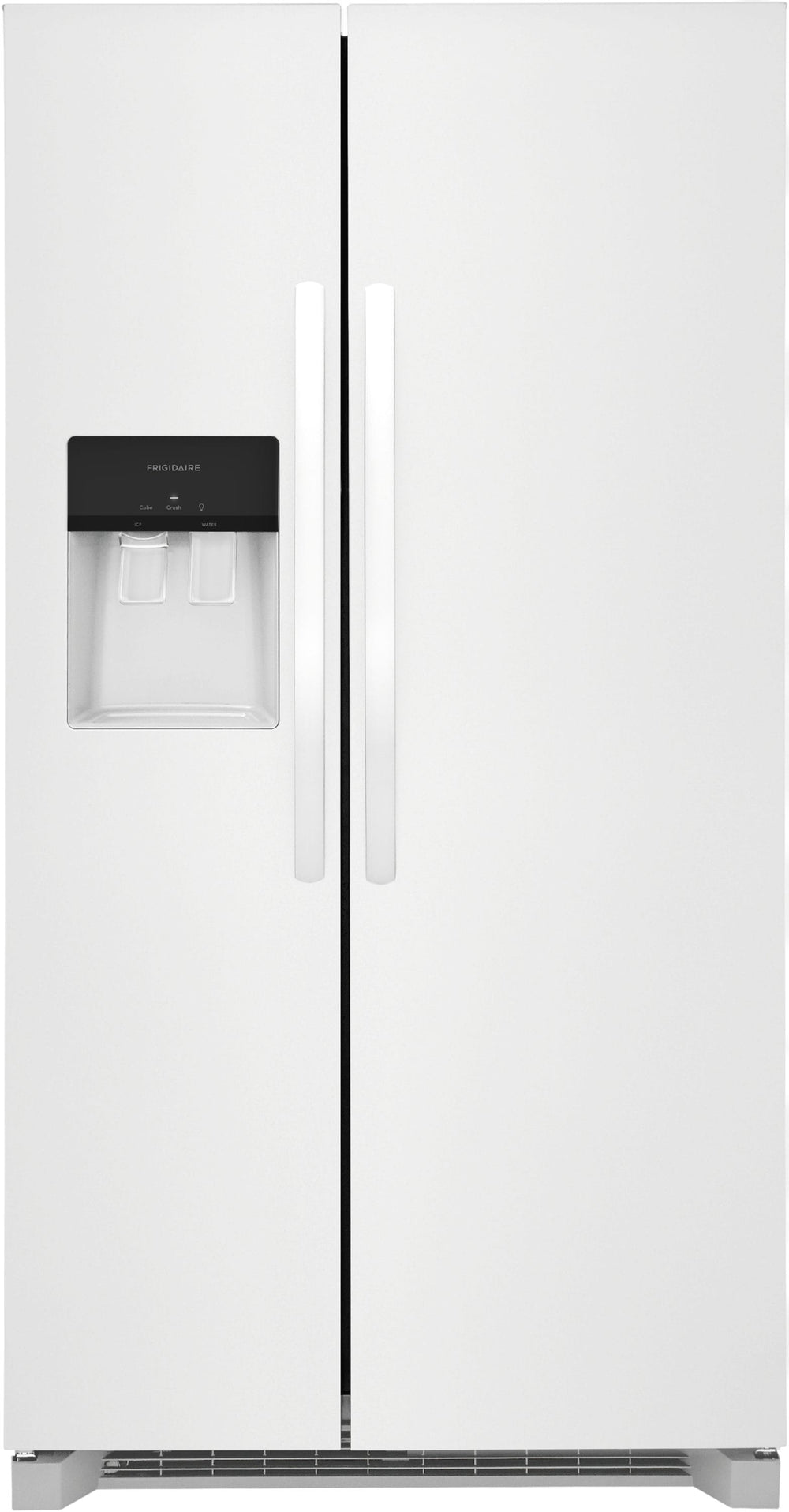 Frigidaire 25.6-cu ft Side-by-Side Refrigerator with Ice Maker ,Water and Ice Dispenser ( White ) ENERGY STAR Certified